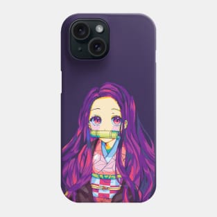 Cute nezuko anime demon slayer Phone Case