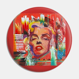 Portrait Marilyn New York City Pin