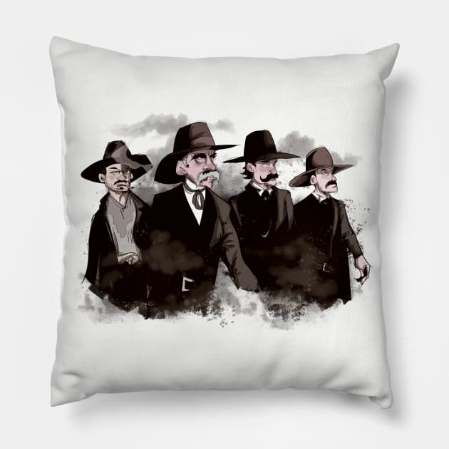 OK Corral Pillow by LVBart