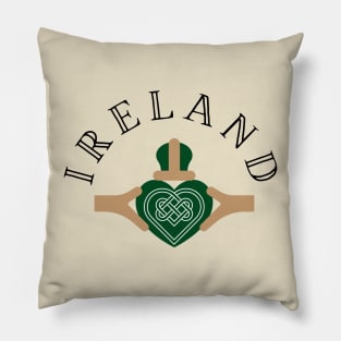 Ireland Claddagh Heart Pillow