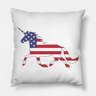 American Unicorn Pillow