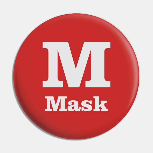 M For Mask Phonetic Alphabet in Pandemic Pin by umarhahn