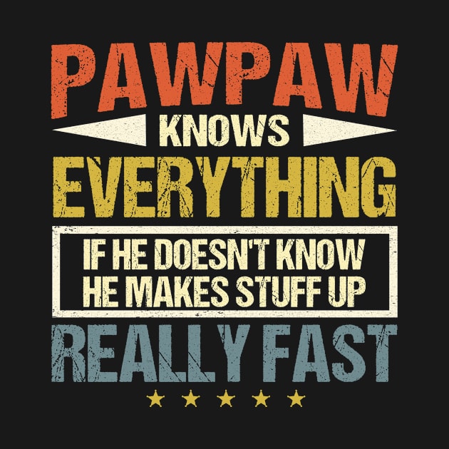 Pawpaw Knows Everything He Makes Stuff Up Really Fast Pawpaw Fathers Day by anesanlbenitez