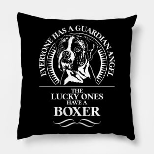 Proud Boxer Dog Guardian Angel dog mom Pillow