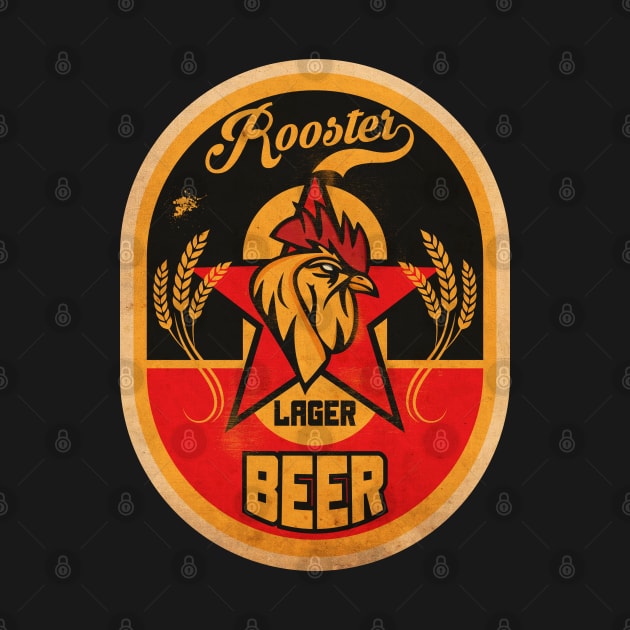 Rooster Lager Beer by CTShirts