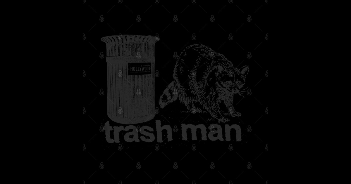 trash man Trash Man Sticker TeePublic
