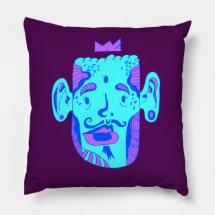 Blue Strange King Pierre Pillow