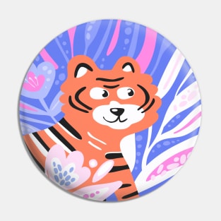 Happy tiger Pin