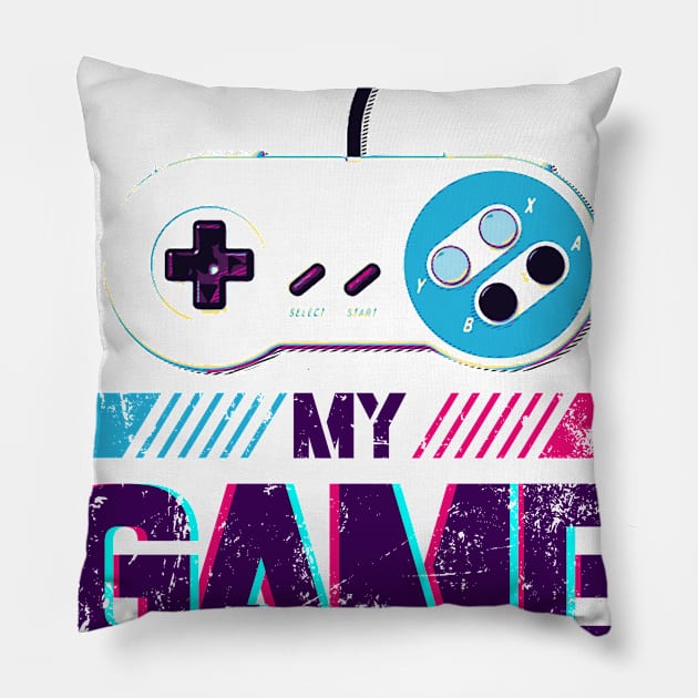 i paused my game to be here funny gamer Pillow by ANIMEPEDIA