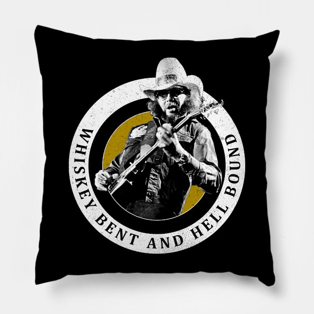 Classic Vintage Country Music Music Vintage Retro Pillow by Zombie green