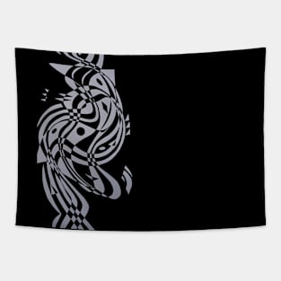 MIRRORLAND. BLACK. COLLECTION "BLACK AND WHITE DREAMS" Tapestry