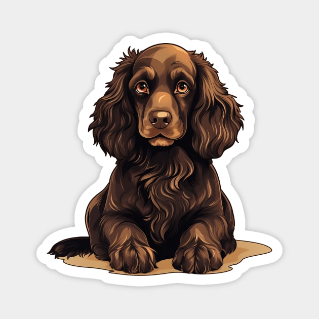 Boykin Spaniel Dog Illustration Magnet by whyitsme