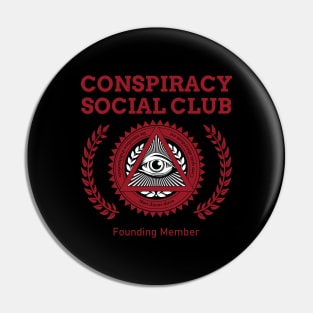 illuminati Conspiracy Club Pin