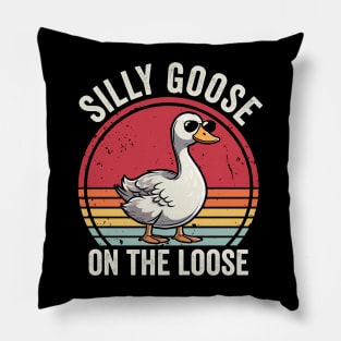 Silly Goose On The Loose Pillow