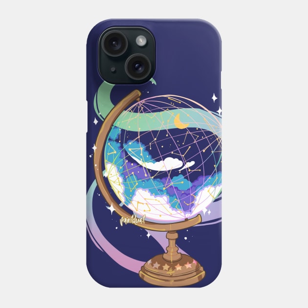 Magic Constellation Globe Phone Case by paintdust