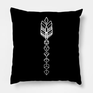 Polyhedral Dice Arrow Pillow