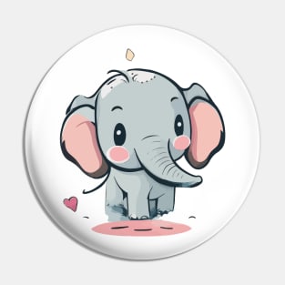 Whimsical Elephant Magic - Celebrating Cuteness and Charm Pin