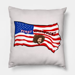 American Flag First Amendment Pillow