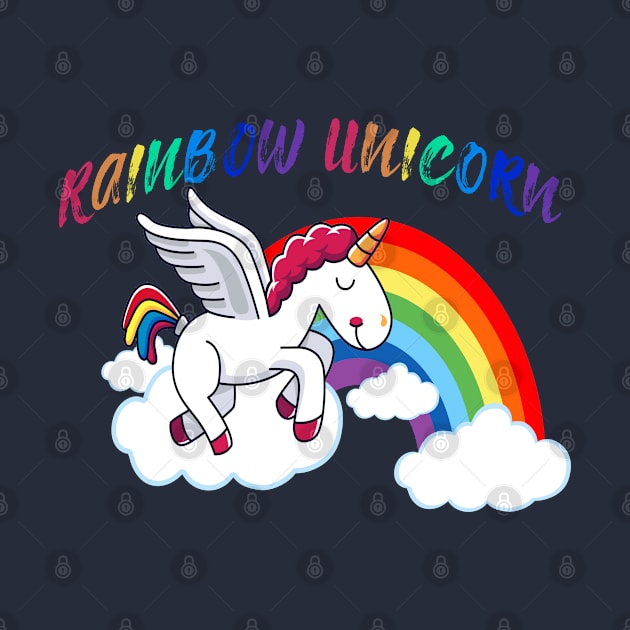 Rainbow Unicorn Lover by JeffDesign