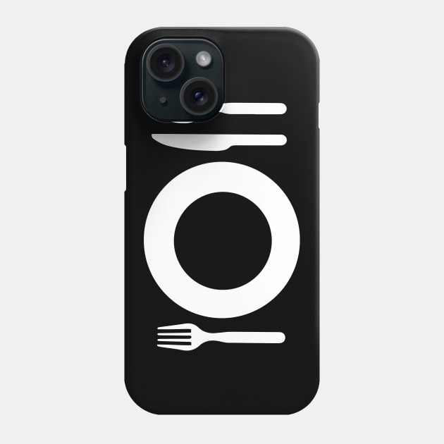 Eat Fork Knife Phone Case by Shirtbubble