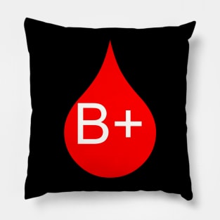 B+ blood type Pillow