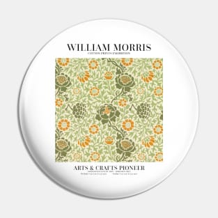 William Morris Floral Pattern, Exhibition Art Design, Art Nouveau Poster Pin