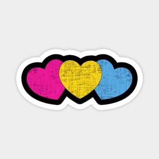 Pansexual hearts Magnet