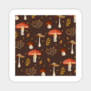 Mushrooms pattern Magnet