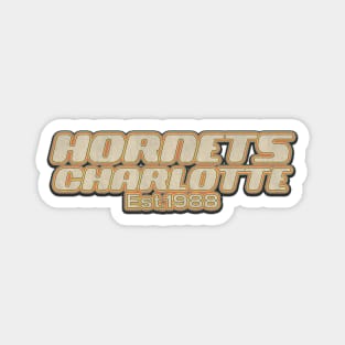 Charlotte Hornets / Old Style Vintage Magnet