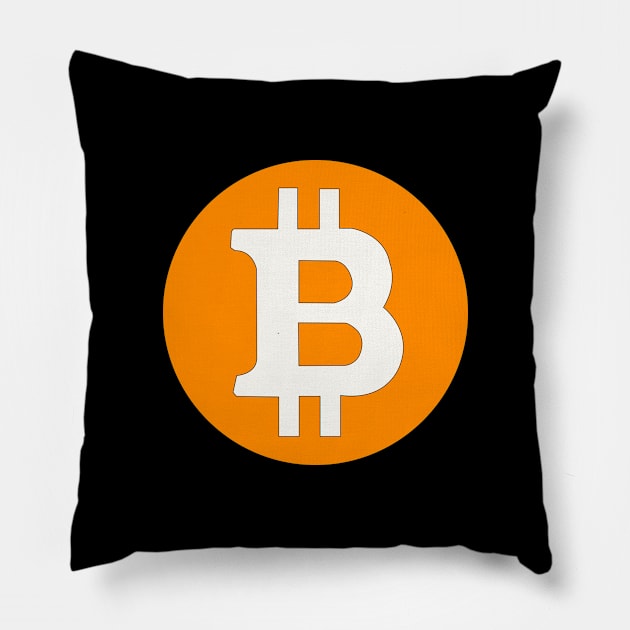 BITCOIN SYMBOL Pillow by jcnenm