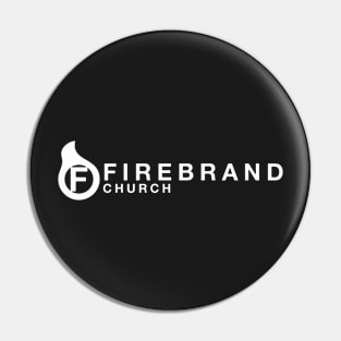 Firebrand White Logo Pin