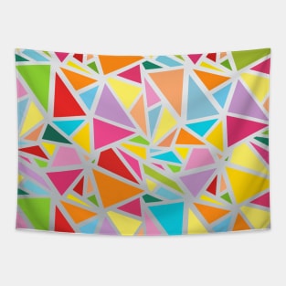 Colorful triangles pattern 3 Tapestry