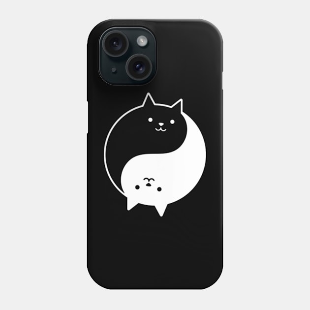 Yin Yang Kittens Phone Case by Three Meat Curry