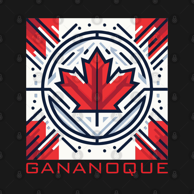 Gananoque Ontario Canada Flag by Heartsake