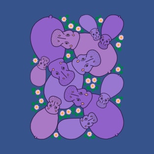 Hippo Pond - Purple T-Shirt