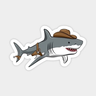 Cowboy Shark Magnet