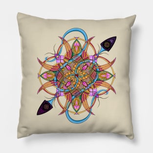 Tailed Mandala Pillow