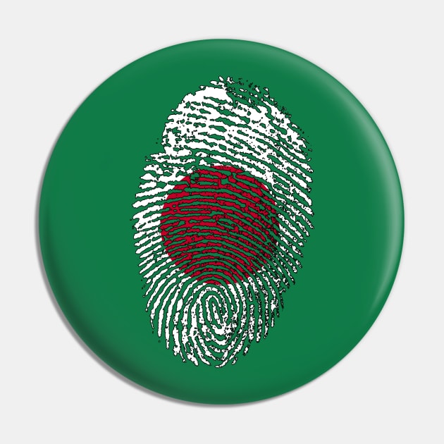 Japanese Flag - Japan Flag - JP Flag Fingerprint Pin by Printaha