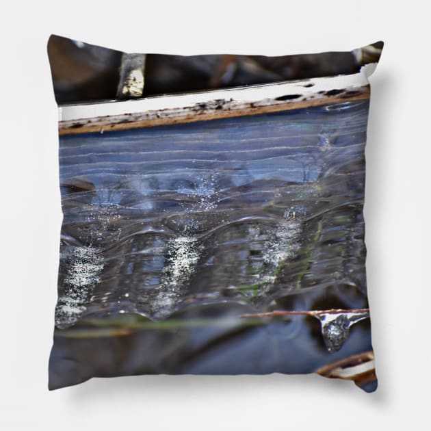 Ice Ribbon Candy Pillow by A Thousand Words Photography