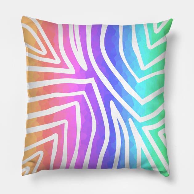 FLASHY Zebra Stripes Pillow by SartorisArt1