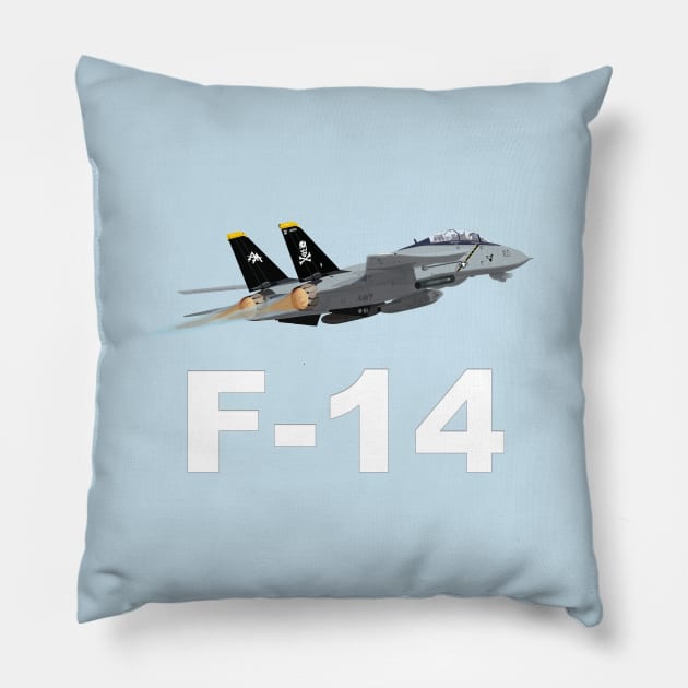 F-14 Tomcat Pillow by Wayne Brant Images