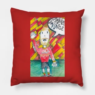 yellow and red footballer Pillow