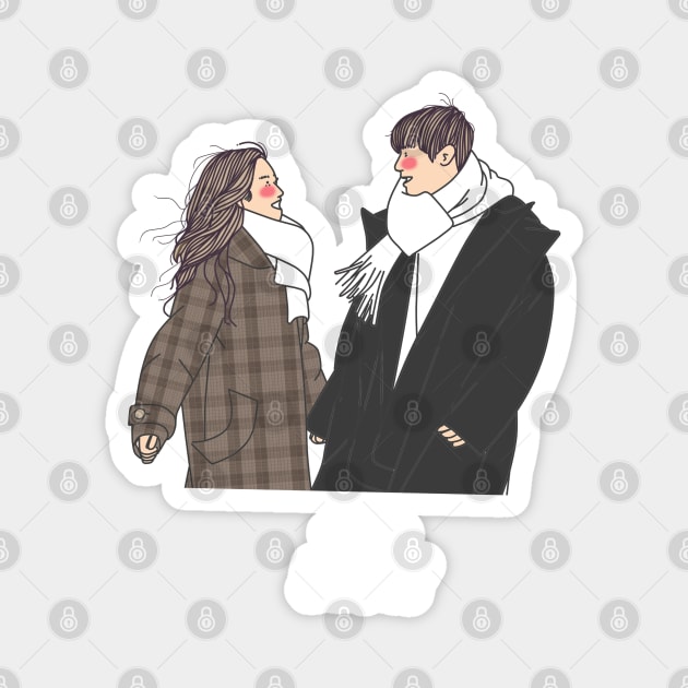 True Beauty Kdrama Illustration Magnet by ArtByAzizah