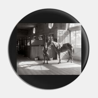 Horse Stable, 1933. Vintage Photo Pin