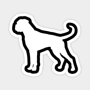 German BOXER - Silhouette - Dog Magnet