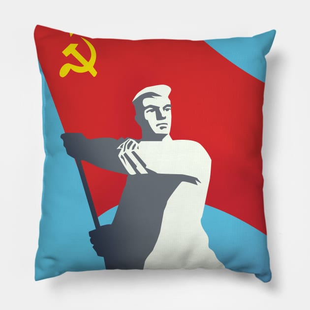 Soviet Flag Pillow by nickemporium1