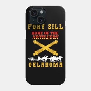 Fort SIll, Home of Artillery w Cassion - Gold X 300 Phone Case