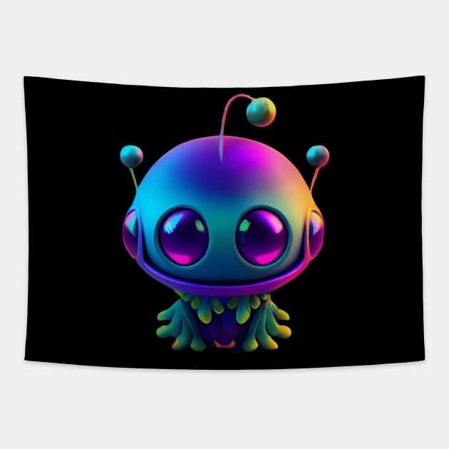 Cute Alien 03 Tapestry by 3web3art