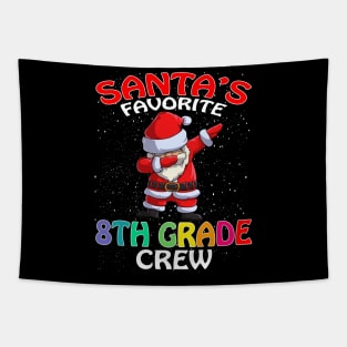 Santas Favorite 8Th Grade Crew Teachers Christmas Tapestry