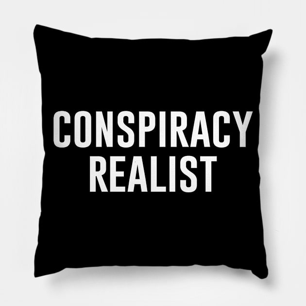 Conspiracy Realist Pillow by aniza